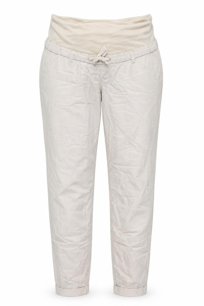 H&M  Womens Ivory   Trousers  Size 10 L27 in