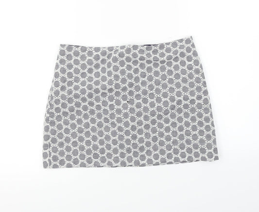 Topshop  Womens White   A-Line Skirt Size 10