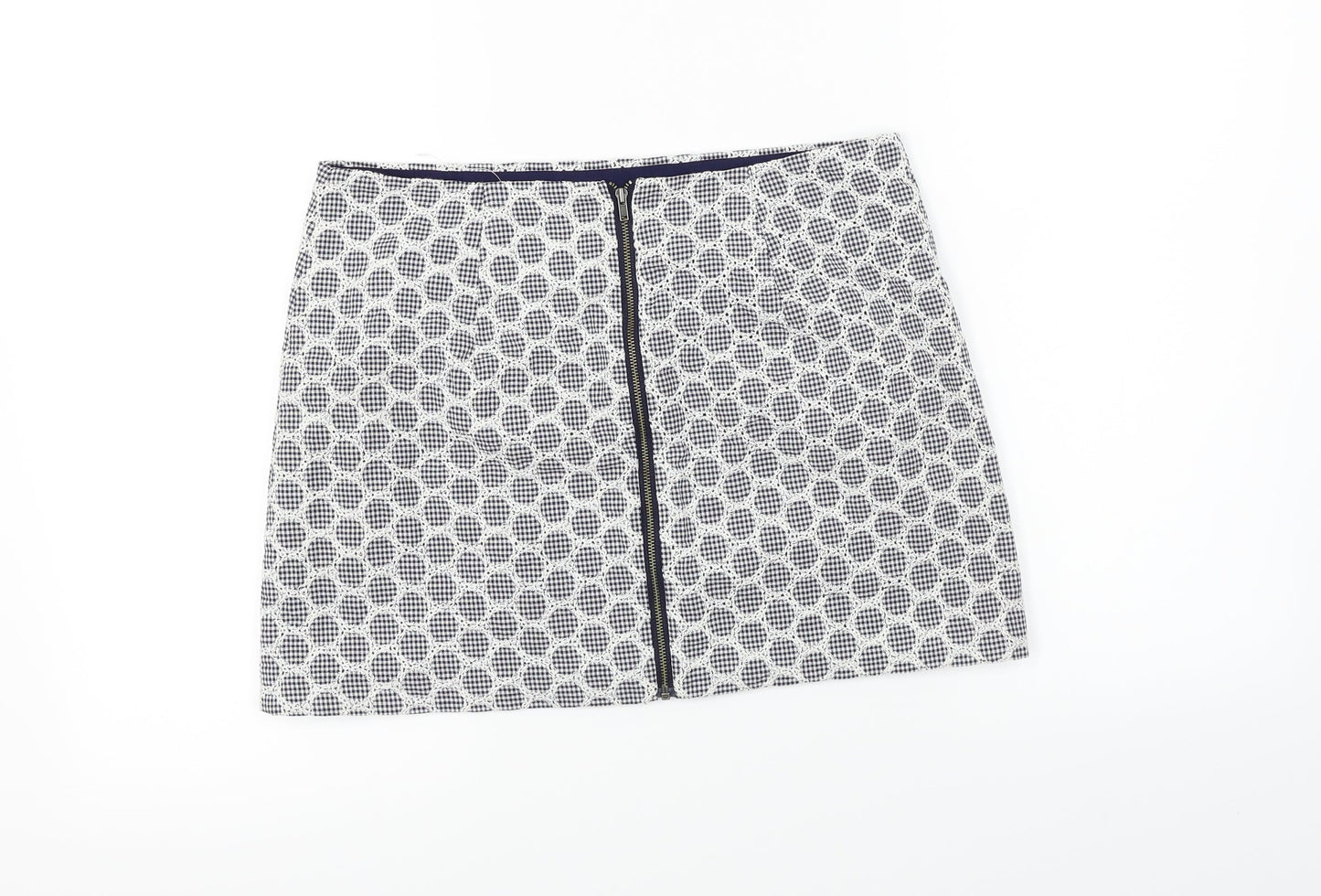 Topshop  Womens White   A-Line Skirt Size 10