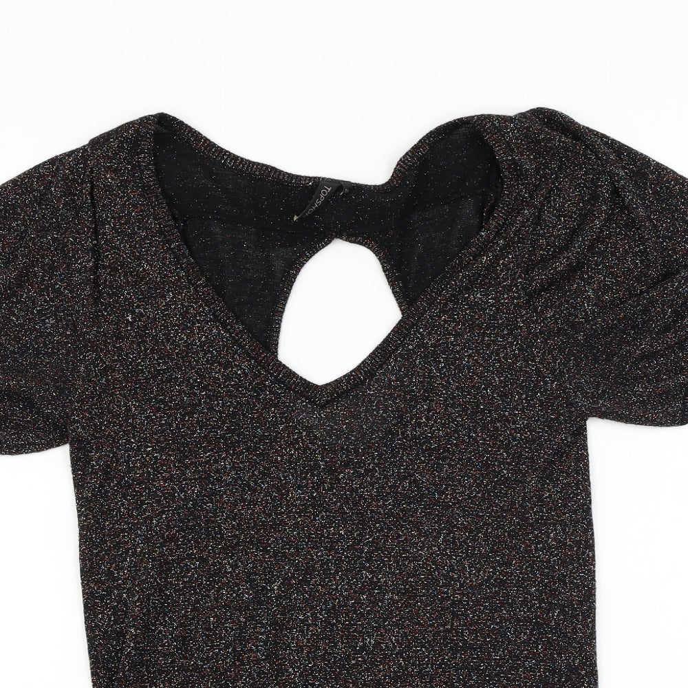 Topshop  Womens Black   Pullover Jumper Size 10