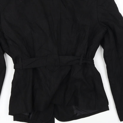 Preloved M&Co Womens Black   Jacket Coat Size 14 - Label