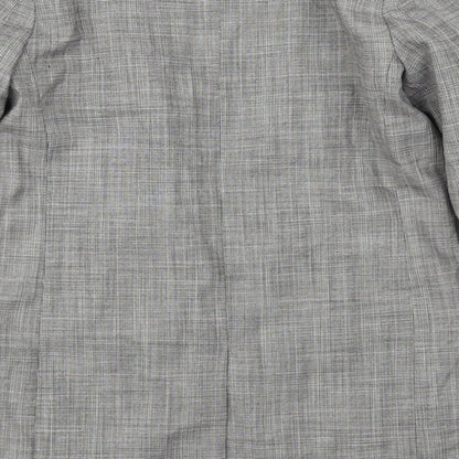Preloved H&M  Womens Grey   Jacket Blazer Size 4 - Label