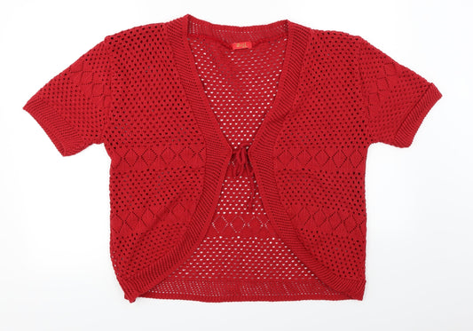 bcil Womens Red   Cardigan Jumper Size XL