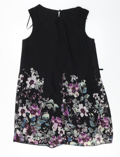 Atmosphere  Womens Black Floral  Basic Blouse Size 14