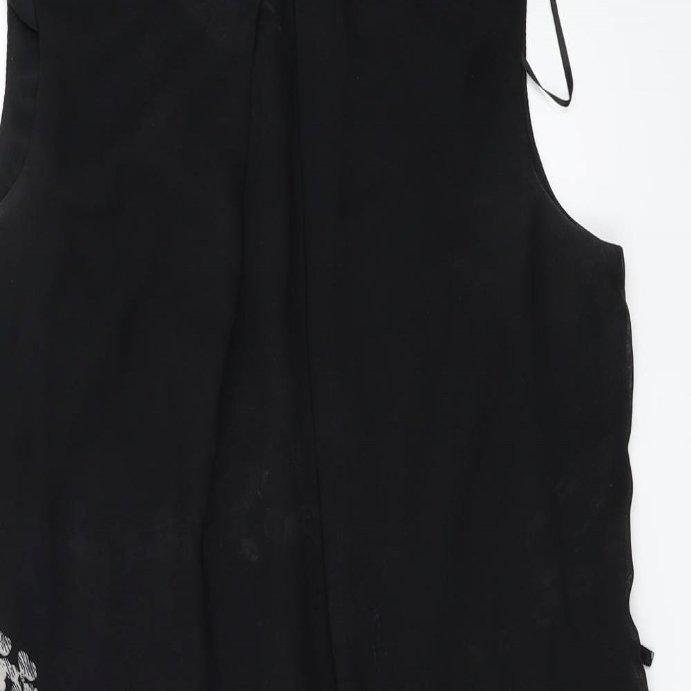 Atmosphere  Womens Black Floral  Basic Blouse Size 14