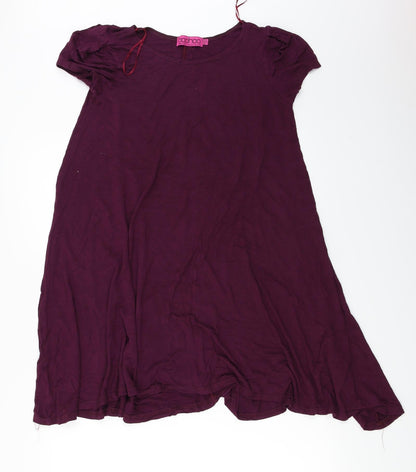 Preloved boohoo  Womens Purple   Basic Blouse Size 10 - Front