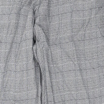 River Island  Womens Grey Check  Trousers  Size 32 in L26 in