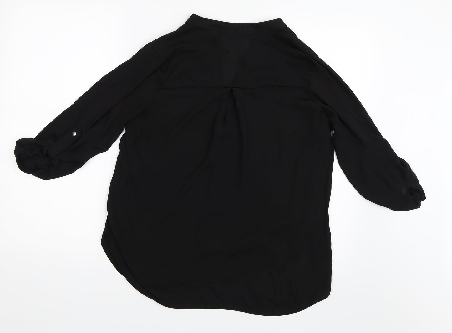 Dorothy Perkins Womens Black   Basic Button-Up Size 10