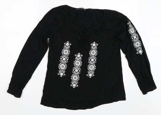 Atmosphere Womens Black   Basic T-Shirt Size 10