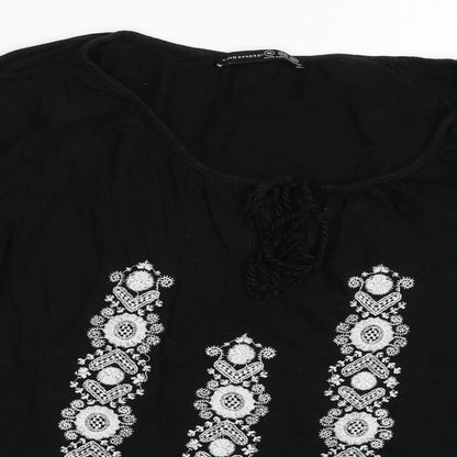 Atmosphere Womens Black   Basic T-Shirt Size 10