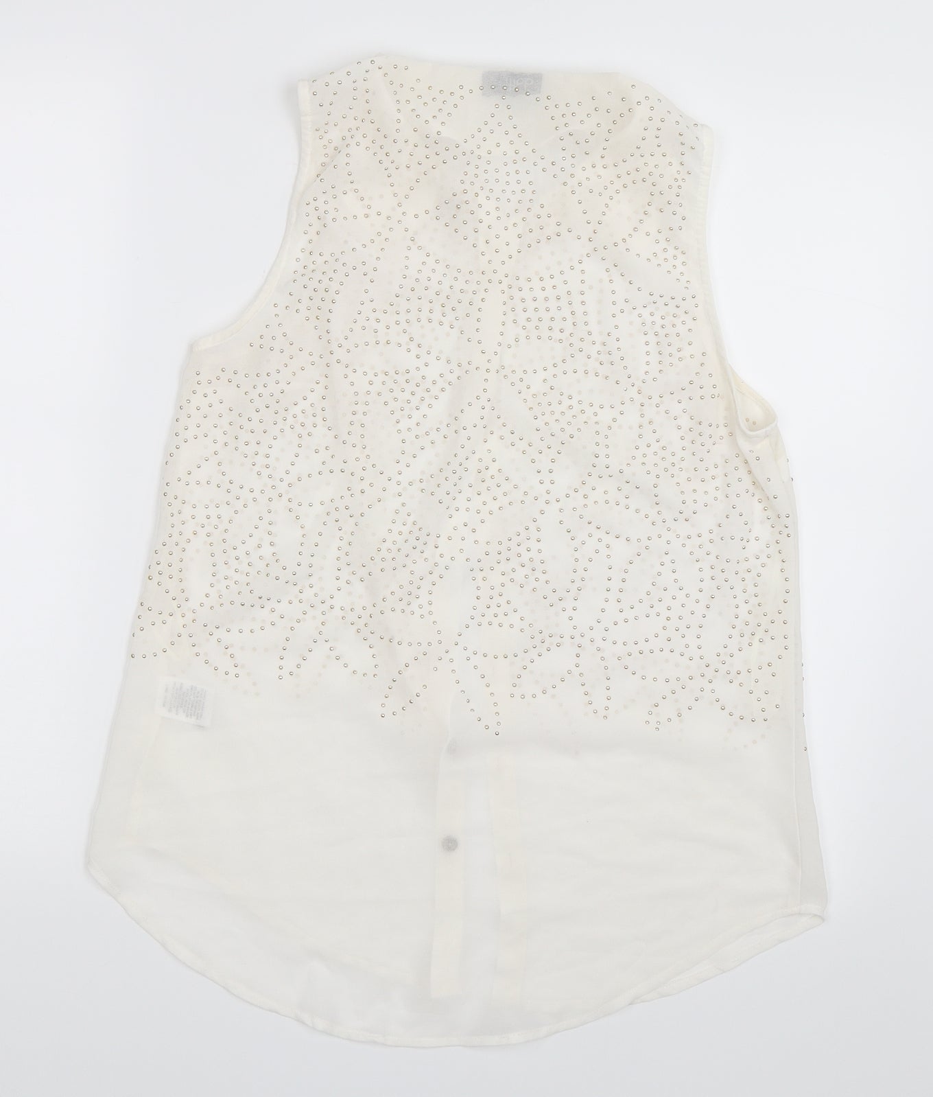 Dotti Womens White   Basic Button-Up Size 10