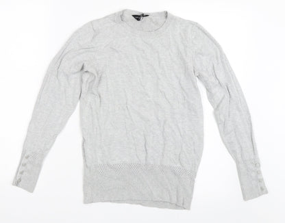 Dorothy Perkins Womens Grey   Pullover Jumper Size 8