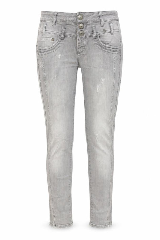 TREDY Womens Grey  Denim Skinny Jeans Size 12 L30 in