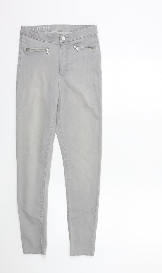 Marks and Spencer Womens Grey  Denim Skinny Jeans Size 8 L28 in