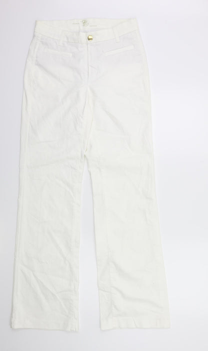 Cambio Womens White  Denim  Jeans Size 12 L34 in