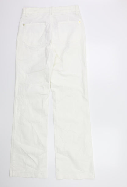 Cambio Womens White  Denim  Jeans Size 12 L34 in