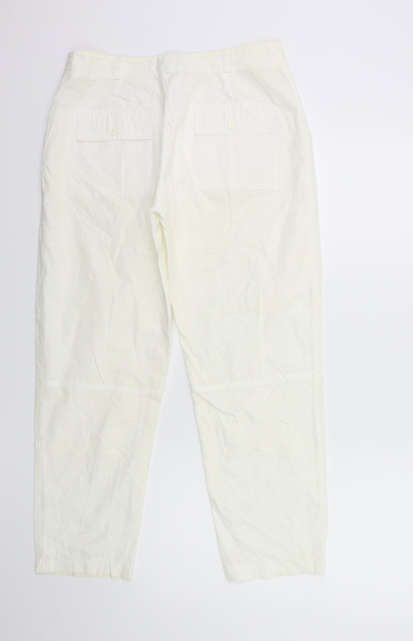 Taifun Womens White   Trousers  Size 14 L26 in