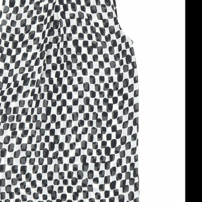 Preloved H&M Womens Black Check  Basic Button-Up Size 6 - Label