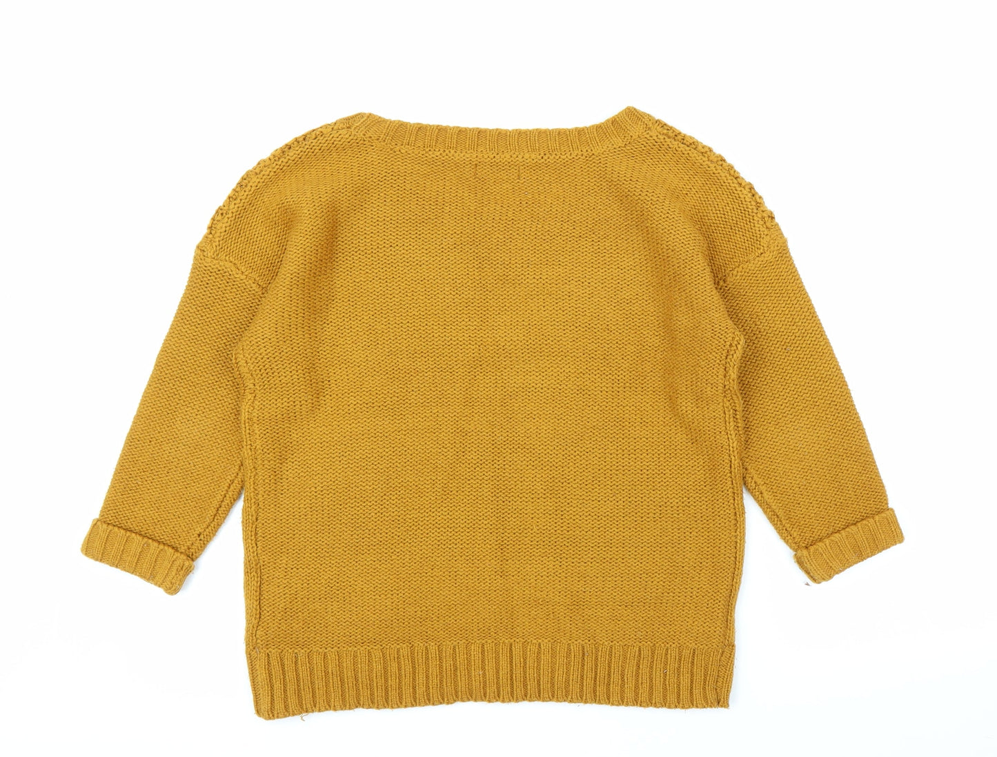 Yessica Womens Yellow   Pullover Jumper Size S