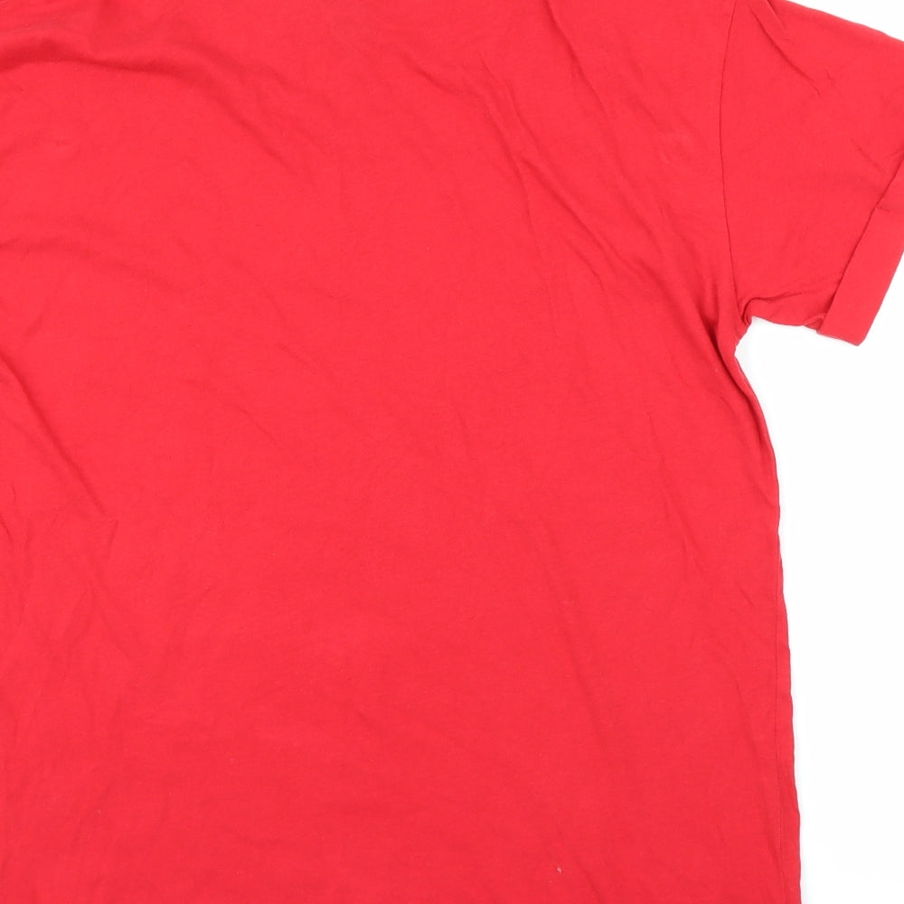 FOREVER 21 Womens Red   Basic T-Shirt Size L