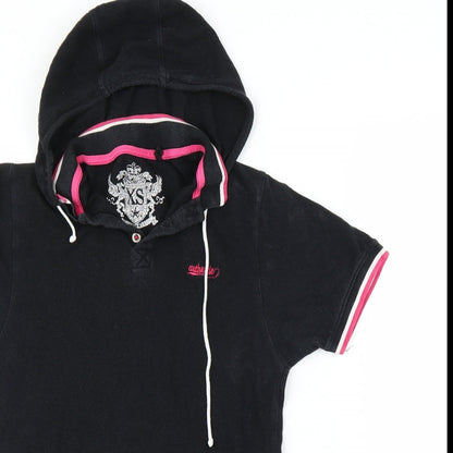 Preloved Authentic Womens Black   Tunic Polo Size XS - Detail