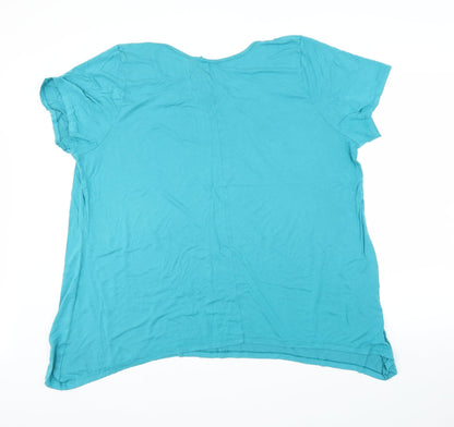 Preloved Preworn Womens Blue   Basic Blouse Size XL - Back