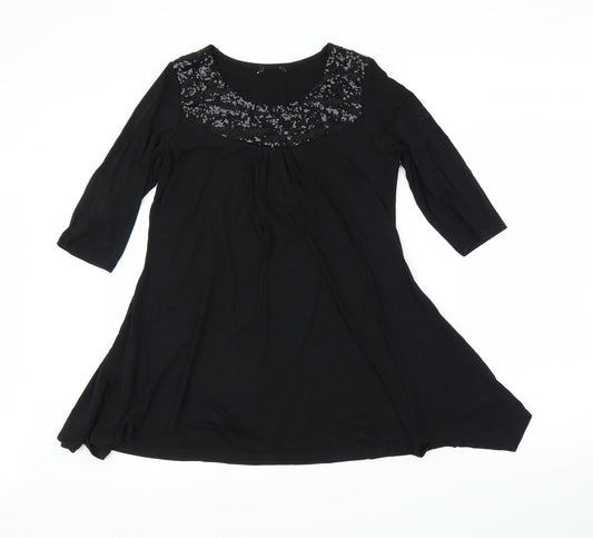 Preworn Womens Black   A-Line  Size L