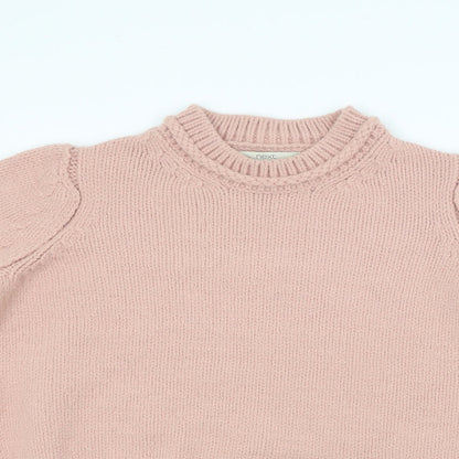 Next Womens Pink  Knit Pullover Jumper Size M