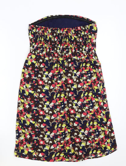 Preloved tenki Womens Black Floral  A-Line  Size M - Back