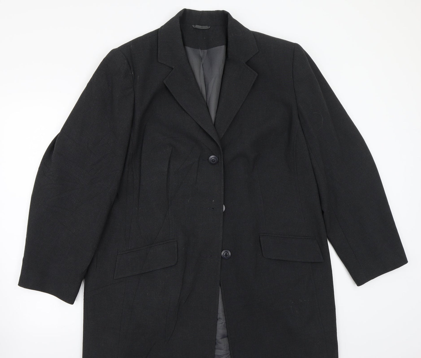 Profile Womens Grey   Jacket Suit Jacket Size 14