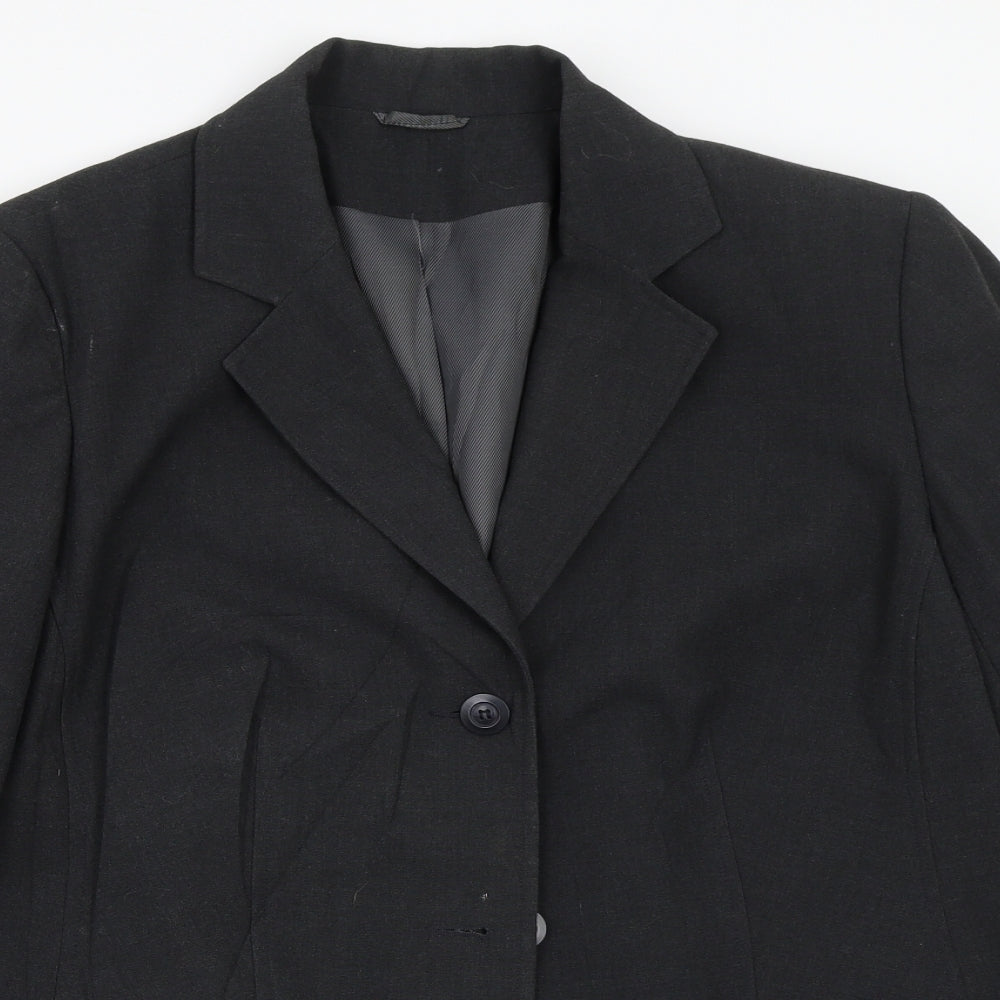Profile Womens Grey   Jacket Suit Jacket Size 14