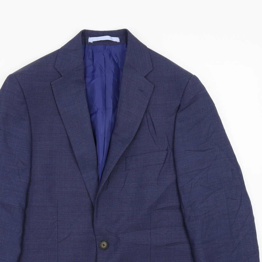 Marks and Spencer Mens Blue   Jacket Suit Jacket Size 36