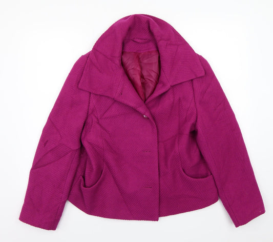 Dorothy Perkins Womens Pink   Jacket Coat Size 16