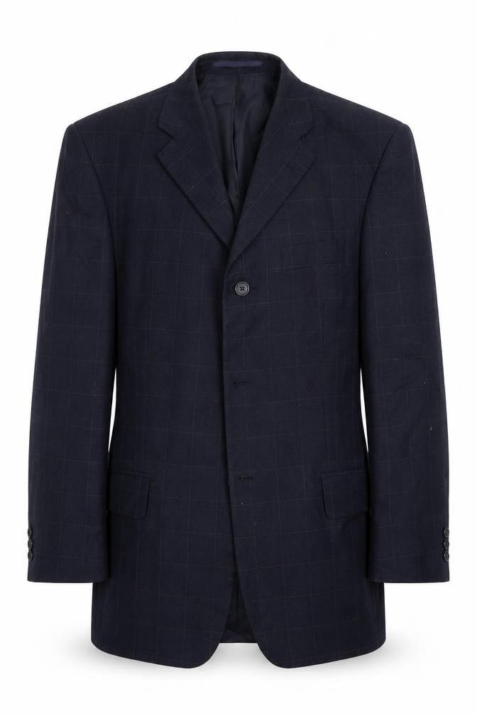 Preworn Mens Blue   Jacket Suit Jacket Size 40