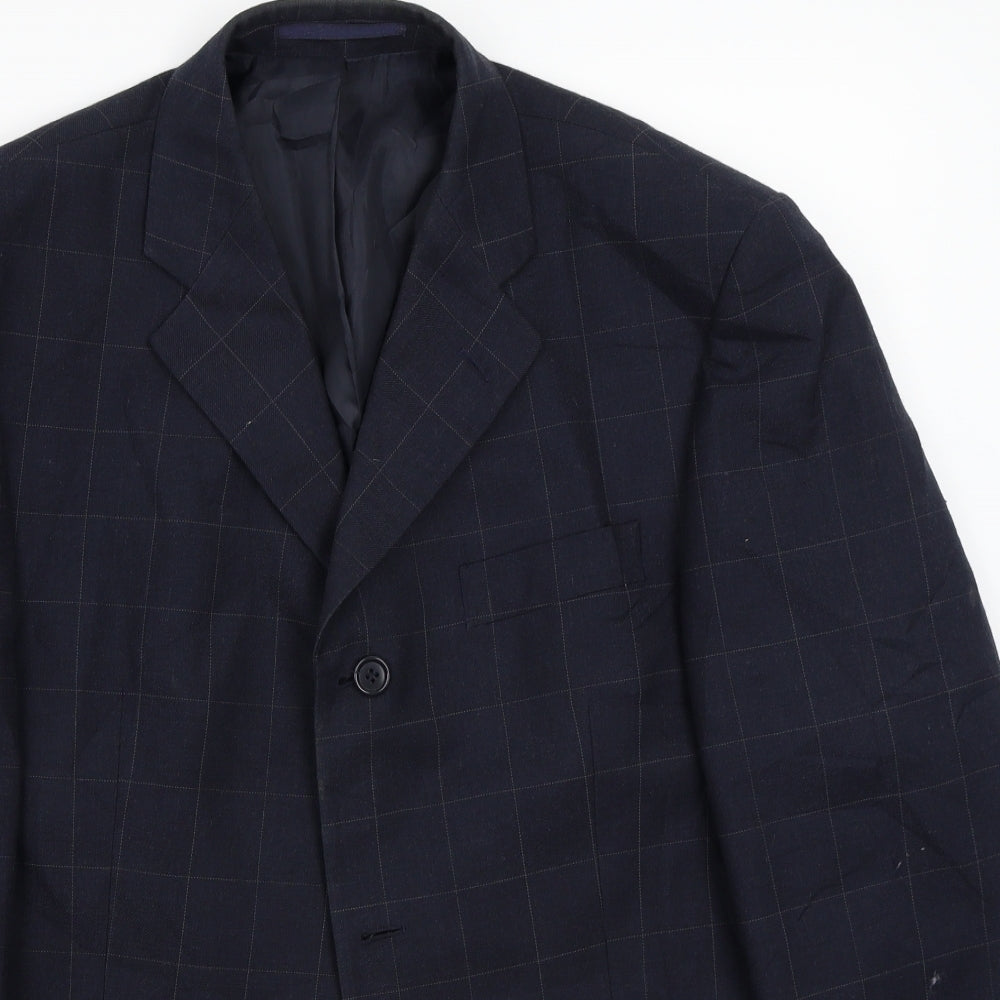 Preworn Mens Blue   Jacket Suit Jacket Size 40
