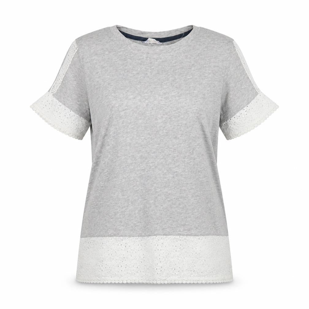 Falmer Heritage Womens Grey  Jersey Basic T-Shirt Size 10