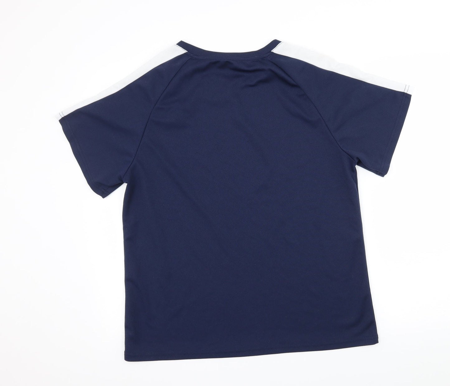 SheIn Womens Blue Striped Jersey Basic T-Shirt Size M