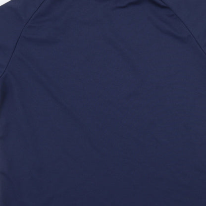 SHEIN Womens Blue Striped Jersey Basic T-Shirt Size M