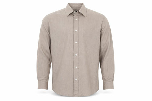 Taylor & Wright Mens Brown    Button-Up Size 15