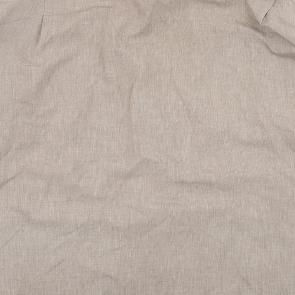 Taylor & Wright Mens Brown    Button-Up Size 15