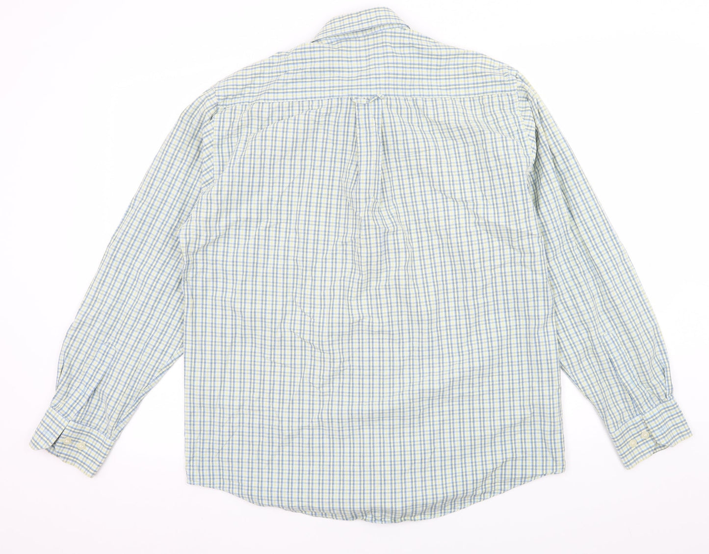 Zantos Mens Multicoloured Check   Button-Up Size M