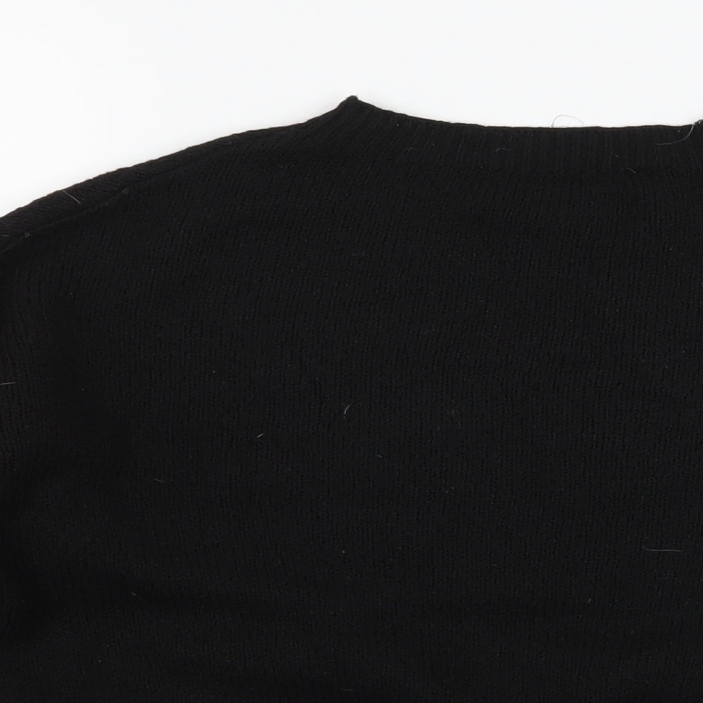 Primark Womens Black Striped Knit Pullover Jumper Size 6