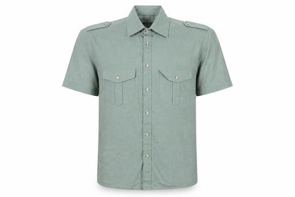 Easy Mens Green    Button-Up Size M