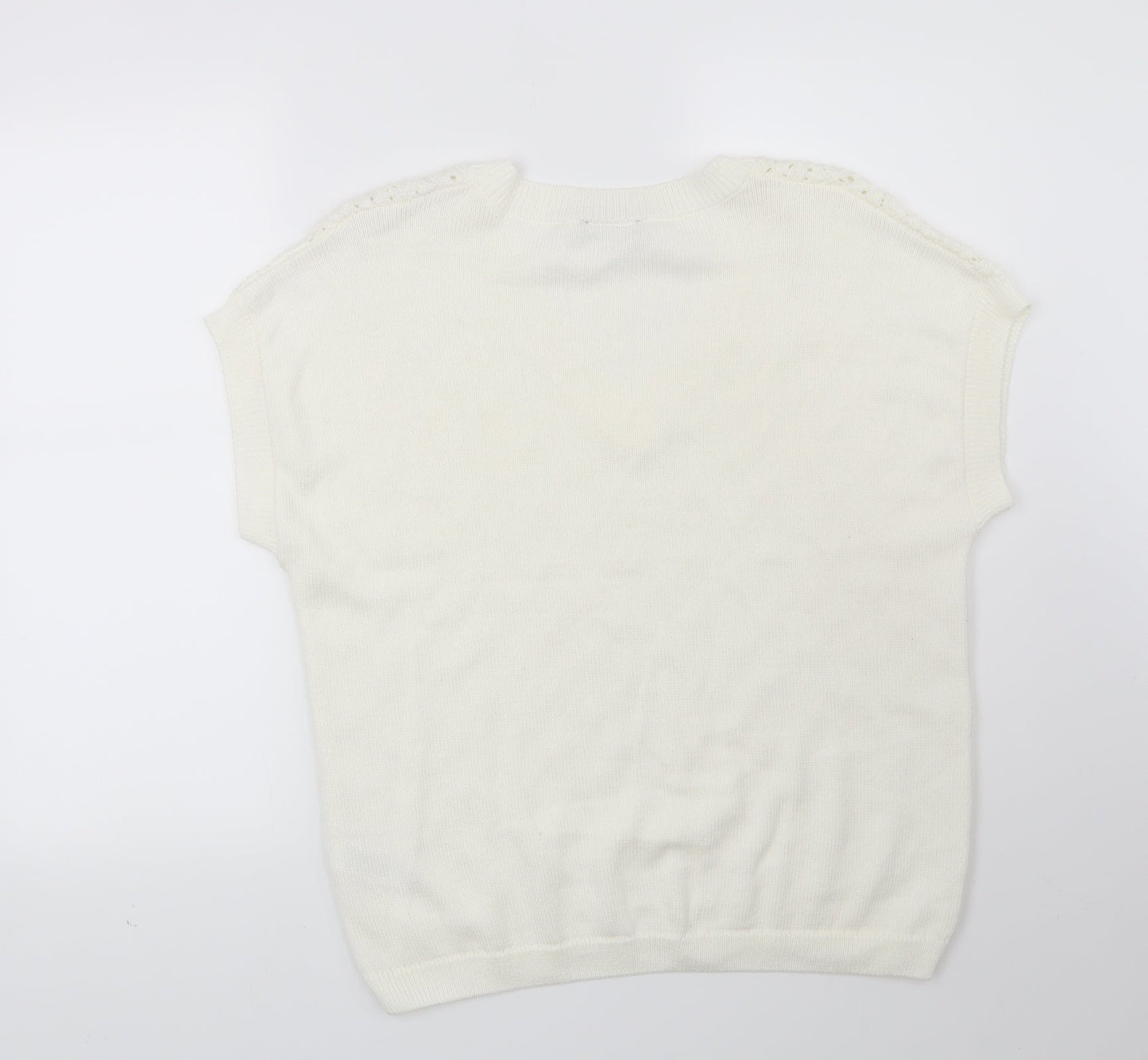 F&F Womens White   Pullover Jumper Size 12