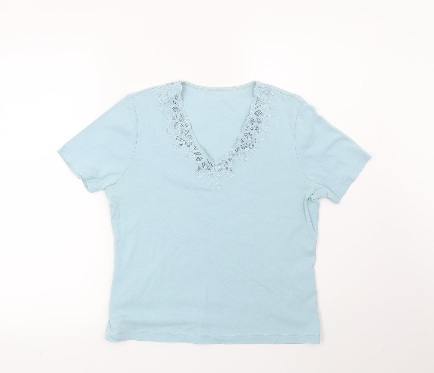 Preworn Womens Blue   Basic Blouse Size 10