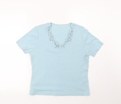 Preworn Womens Blue   Basic Blouse Size 10