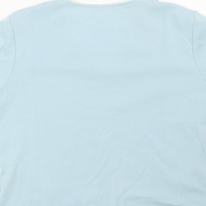 Preworn Womens Blue   Basic Blouse Size 10