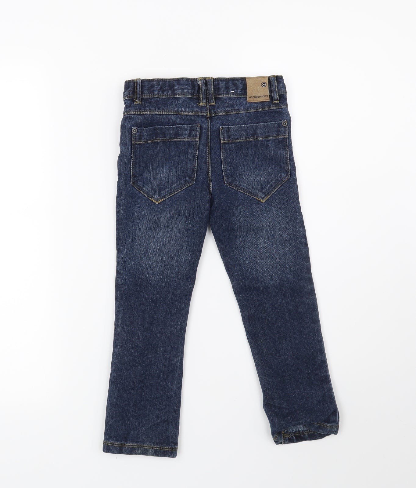 Vertbaudet Boys Blue   Straight Jeans Size 5 Years