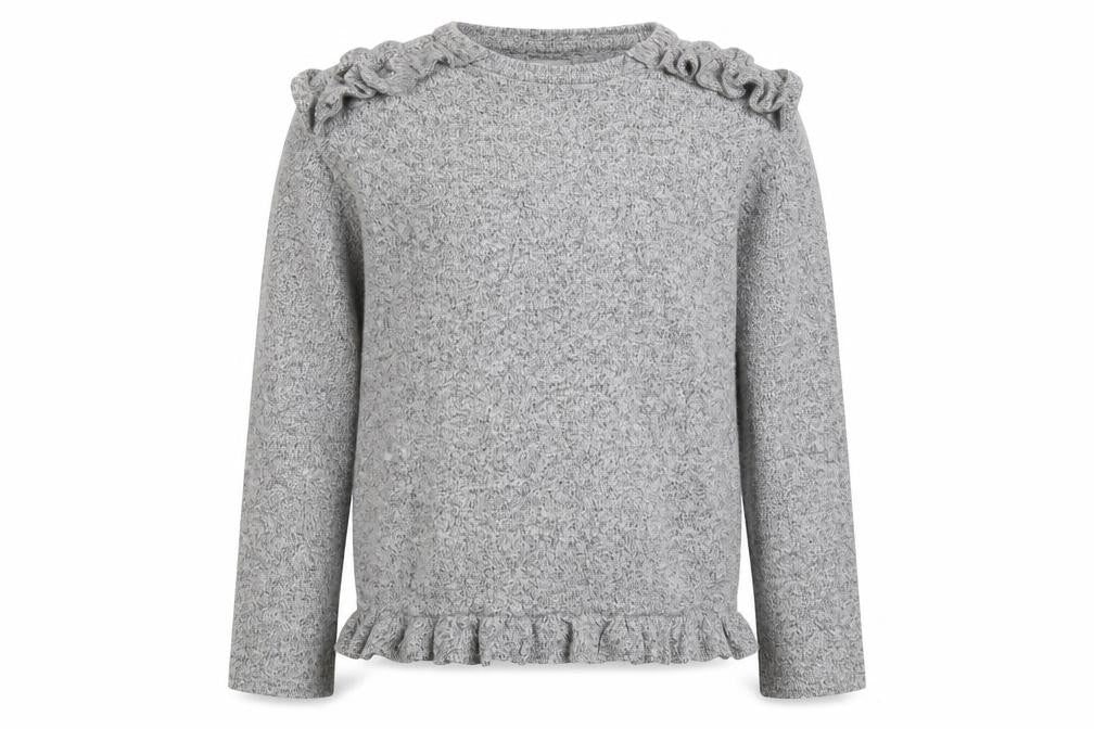 River Island Girls Grey  Knit Pullover Jumper Size 10 Years