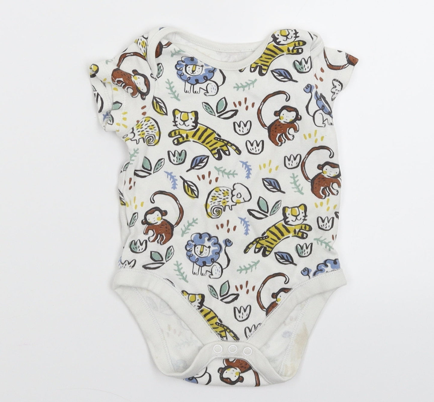 F&F Baby White   Babygrow One-Piece Size 6-9 Months